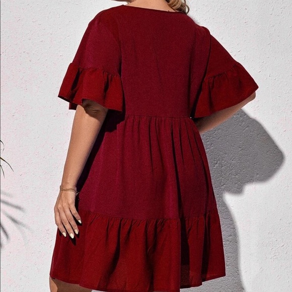 Boho ruffle hem smock dress - Picture 13 of 16